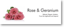 Productos para el cuidado corporal de Rosa y Geranio de Olivium